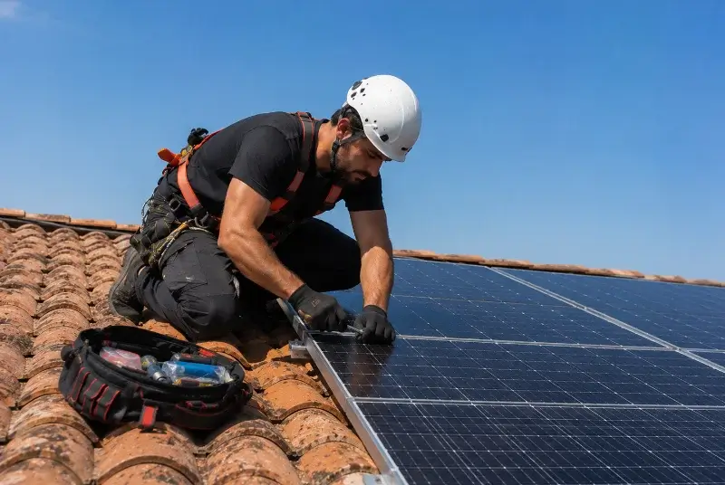 Maintenance et monitoring de panneaux solaires à Berlaimont